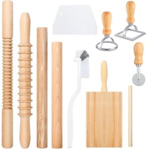 10-Piece Pasta Making Tools Set with Rolling Pins