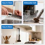 Universal Garbage Disposal Brush with Long Handle