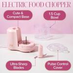 Paris Hilton Compact 1.5-Cup Food Chopper - Pink