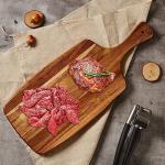 Acacia Wood Cutting and Cheese Board with Handle