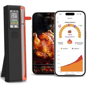Wireless Meat Thermometer with WiFi and Smart App