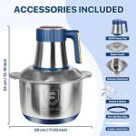 20-Cup Food Processor and Meat Grinder Combo