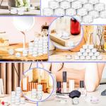 MotBach 50 Pack Clear Plastic Jars with Lids