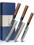 HOSHANHO 3-Piece Japanese High Carbon Knife Set