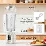 Portable Rechargeable Blender for Smoothies and Shakes