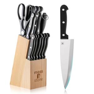 Moss & Stone 14-Piece Stainless Steel Knife Set