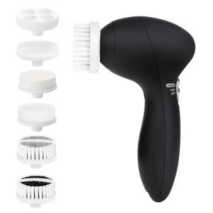 Electric Face Cleansing Brush with 6 Brush Heads