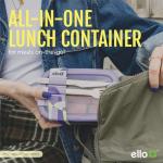 Ello 2-Pack Bento Box Food Storage Containers