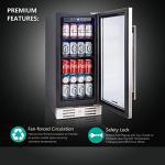 15-Inch Beverage Cooler - Holds 96 Cans