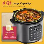 CARORI 6 Quart 9-in-1 Electric Pressure Cooker