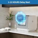 SUNVIVIPRO 18" Compact Portable Dishwasher for Small Spaces