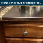 Large Stainless Steel Cutting Board for Kitchen