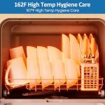 SUNVIVIPRO 18" Compact Portable Dishwasher for Small Spaces