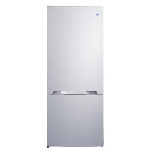 Summit 28" White Bottom Freezer Refrigerator