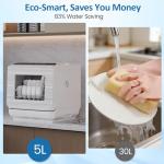 SUNVIVIPRO 18" Compact Portable Dishwasher for Small Spaces