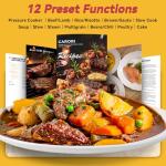 CARORI 6 Quart 9-in-1 Electric Pressure Cooker