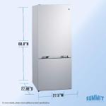 Summit 28" White Bottom Freezer Refrigerator