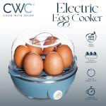 Electric Double Layer Egg Cooker - 350W, Slate Blue