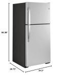 19.2 Cu. Ft. Stainless Steel Top Freezer Refrigerator