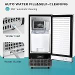 EUHOMY Under Counter Ice Maker - 80 Lb/Day