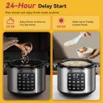 CARORI 6 Quart 9-in-1 Electric Pressure Cooker