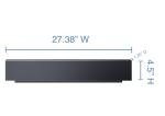 Summit 27” Wall Oven Trim Filler in Black