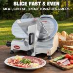 ARINOO 10'' Electric Meat Slicer with Sharp Blade