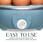 Electric Double Layer Egg Cooker - 350W, Slate Blue