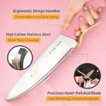 HENKELIVING 6-Piece Peach Pink Knife Set