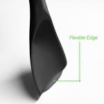 VOVOLY Silicone Cooking Spoon Set, Black 2-Pack