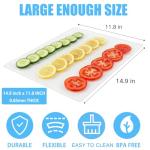 ZENFUN 30-Pack Flexible Plastic Cutting Board Mats