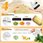 4-in-1 Electric Vegetable Slicer and Chopper