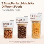 ComSaf Glass Storage Canister Set of 6