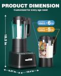WantJoin High-Speed Multifunctional Cooking Blender 60 Oz