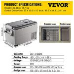 VEVOR Portable Dual Zone Refrigerator for Travel