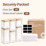 ComSaf Glass Storage Canister Set of 6