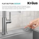 KRAUS Stainless Steel Garbage Disposal Air Switch Kit