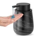 Marble Glass Liquid Soap Pump Dispenser - Black