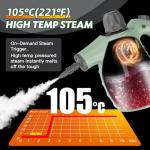Handheld High-Pressure Steam Cleaner with 10 Accessories