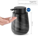 Marble Glass Liquid Soap Pump Dispenser - Black