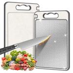 Double-Sided Cutting Board with Knife Sharpener