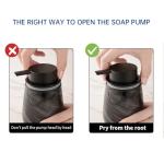 Marble Glass Liquid Soap Pump Dispenser - Black