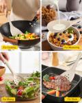 4-Piece Silicone Kitchen Utensils Set - Khaki