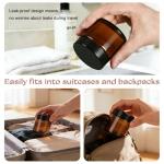 4oz Amber Glass Jars with Lids - 4 Pack