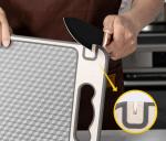 Double-Sided Cutting Board with Knife Sharpener