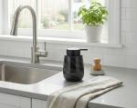 Marble Glass Liquid Soap Pump Dispenser - Black