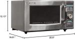 Sharp Commercial Microwave Oven, 1000 Watts, Stainless Steel
