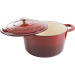 Scarlet Red 7-Quart Cast Iron Dutch Oven