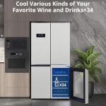 GarveeLife 36" French Door Counter Depth Refrigerator