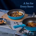 CAROTE 21-Piece Nonstick Cookware Set with Removable Handle